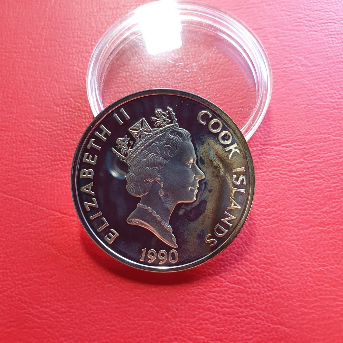  Cook Islands 50 Dollar 1990 Silber Münze 500-jähriges Jubiläum Entdeckung Amerikas Inka Prinz   