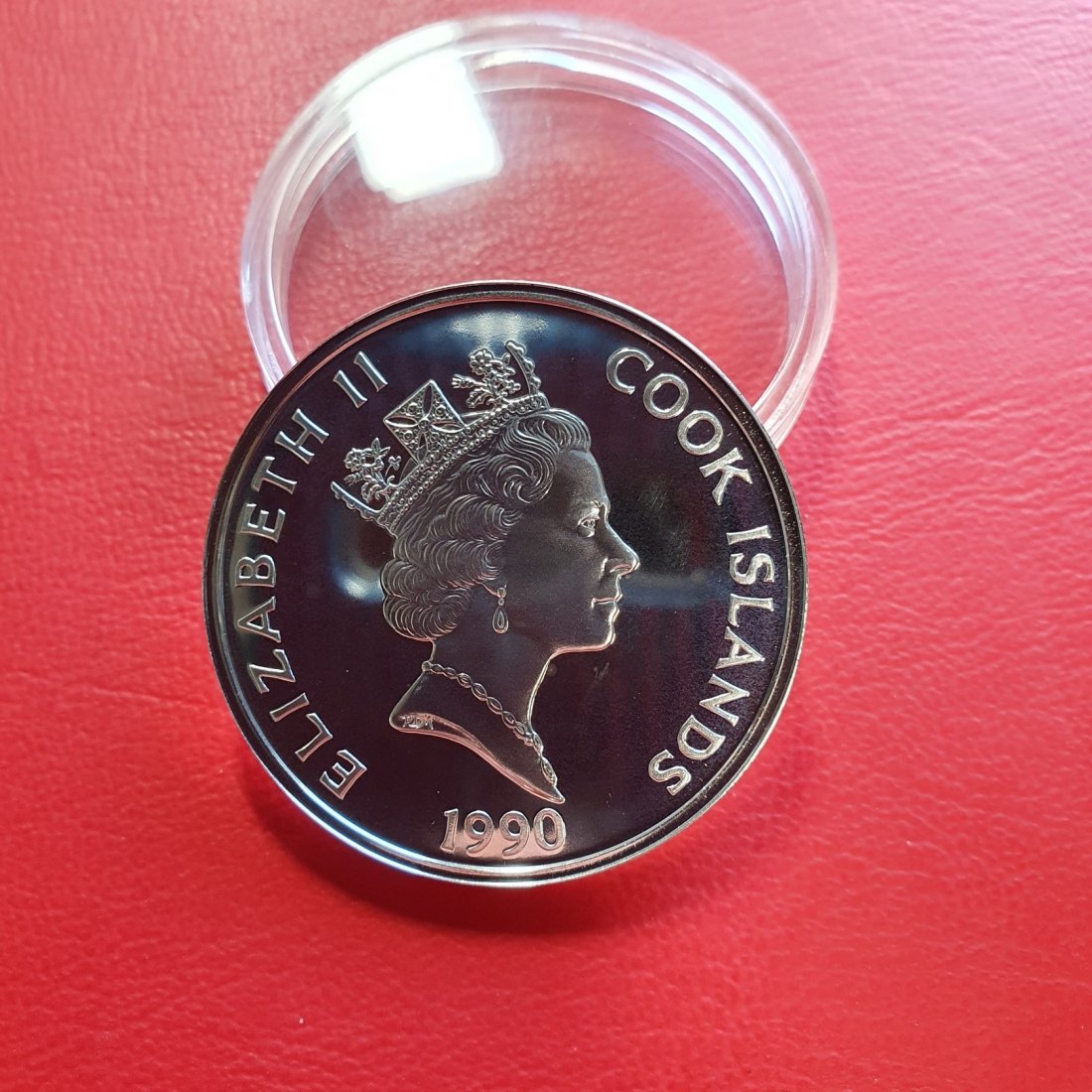  Cook Islands 50 Dollar 1990 Silber Münze 500-jähriges Jubiläum Entdeckung Amerikas Abraham Lincoln   