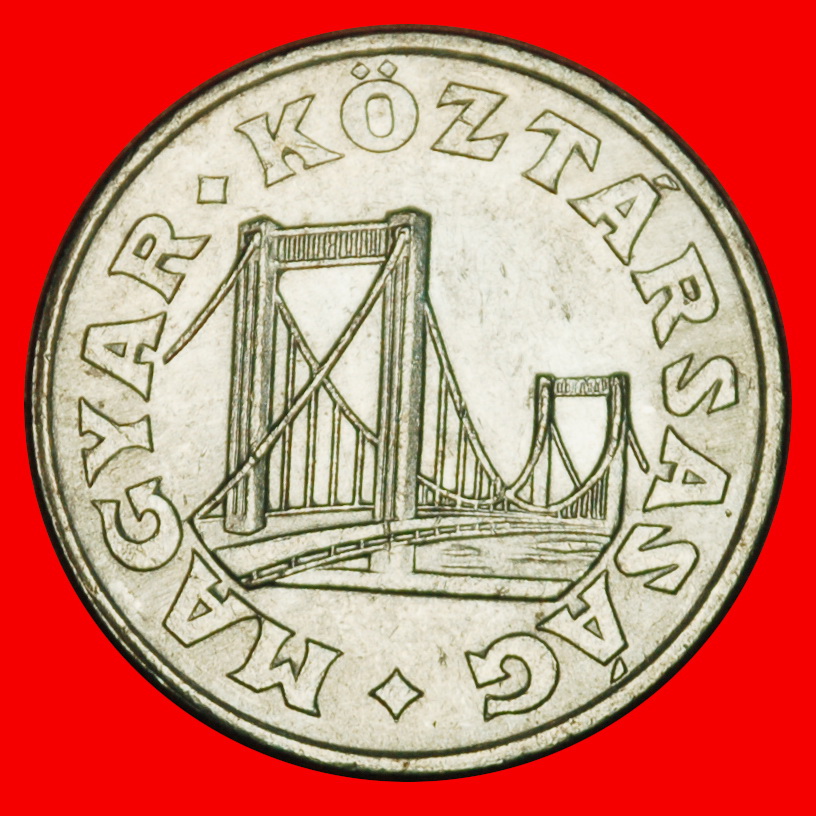  Ⰶ TRANSITIONAL COMMUNIST BRIDGE 1990-1999:HUNGARY★50 FILLERS 1990 MINT LUSTRE★LOW START★ NO RESERVE!   