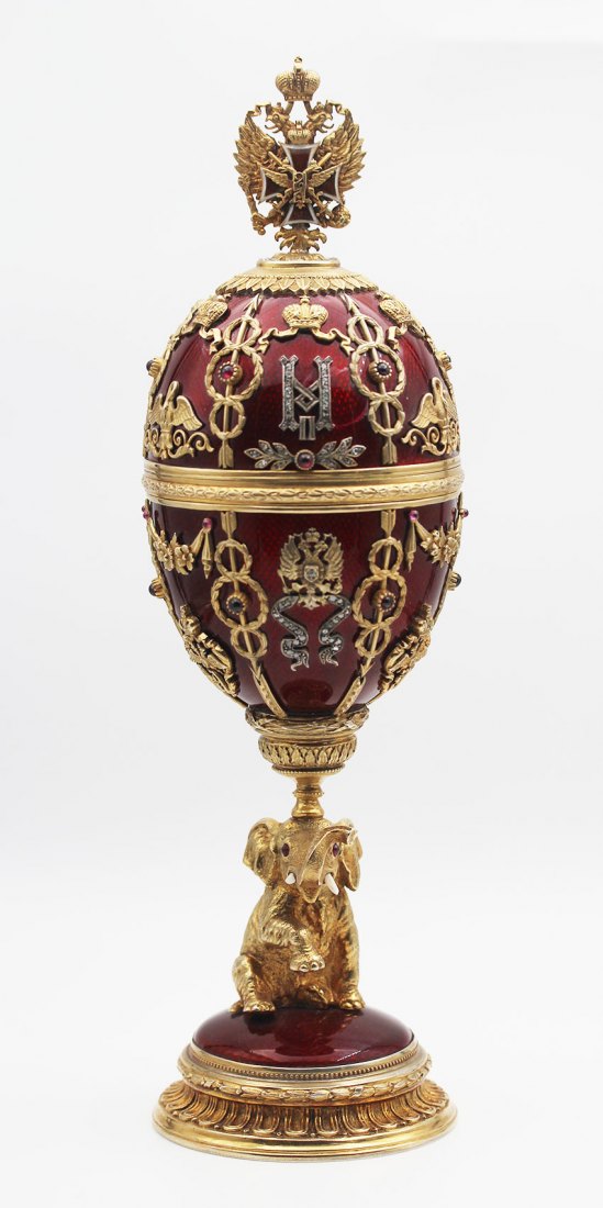  Ei-Dose, FABERGÉ , Silber, Russland ,St. Petersburg 1903-1910 ,EINZIGARTIG   