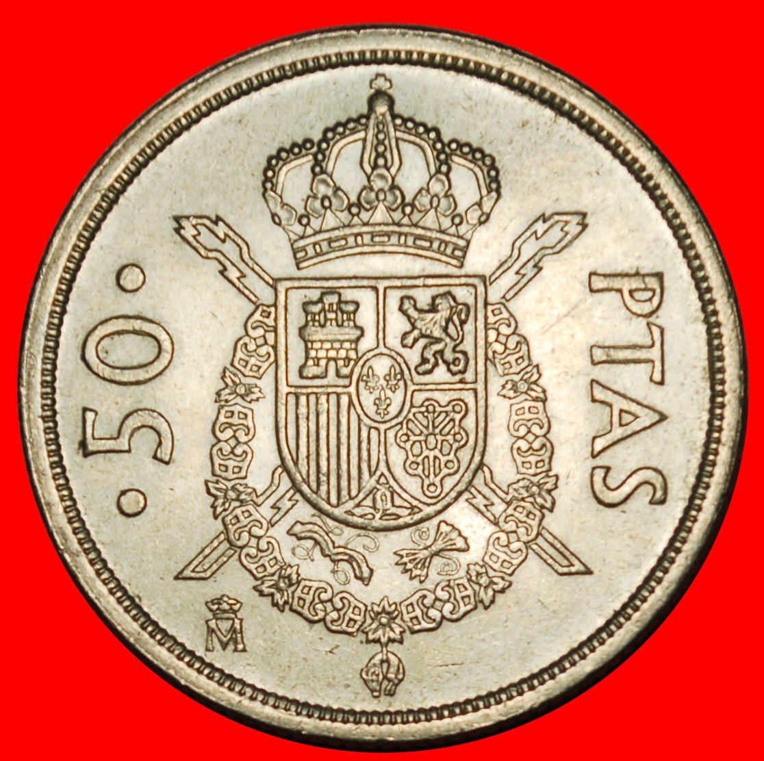  Ⰶ GOLDEN FLEECE (1982-1984):SPAIN★50 PESETAS 1982! JUAN CARLOS I (1975-2014)★LOW START ★ NO RESERVE!   