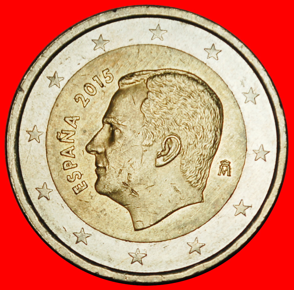  Ⰶ PORTRAIT LEFT (2015-2024): SPAIN ★ 2 EURO 2015! PHILIPP IV (2014-)★LOW START ★ NO RESERVE!   