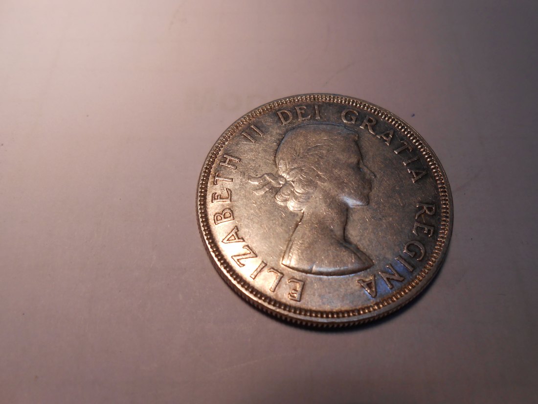  Kanada Silber 1 Dollar 1954 Umlaufmünze Kanu, Elizabeth II.   