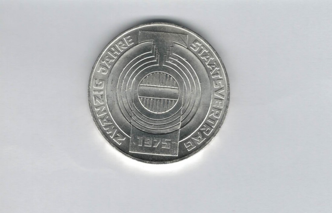  100 Schilling 1975 20 Jahre Staatsvertrag silber Österreich 2. Republik (01914/3)   