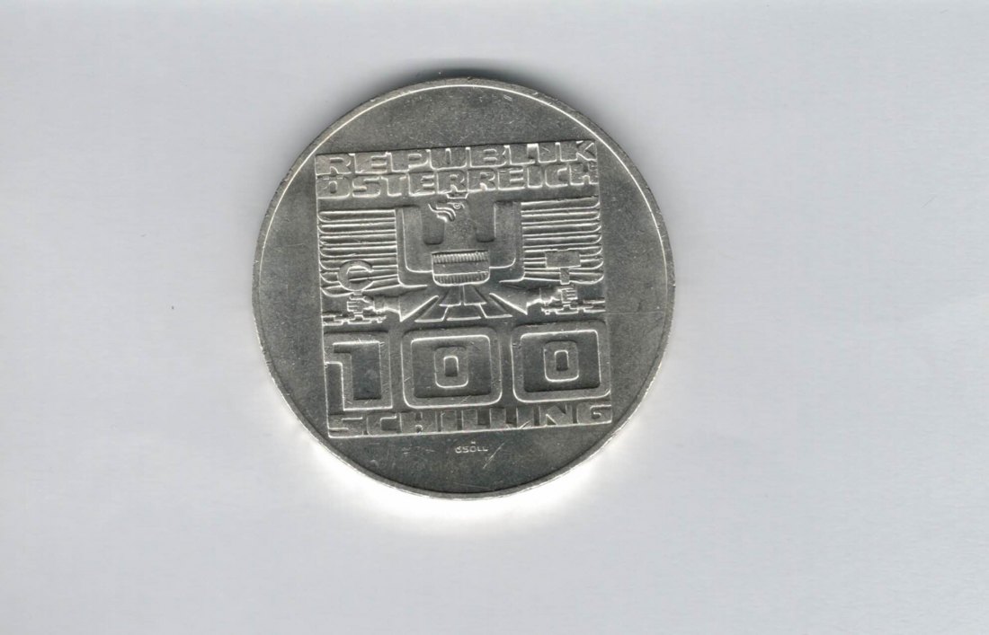  100 Schilling 1977 900 Jahre Festung Hohensalzburg silber Österreich 2.Rep (01914/15)   