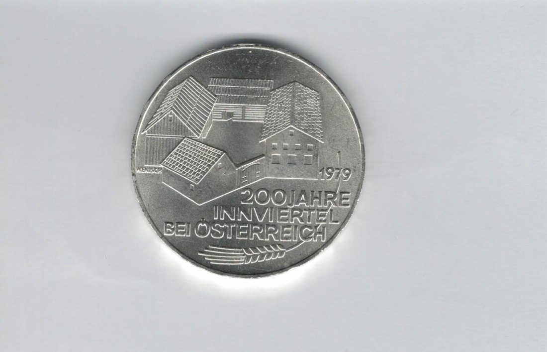  100 Schilling 1979 200 Jahre Innviertel bei Österreich silber Österreich 2.Rep (01914/22)   