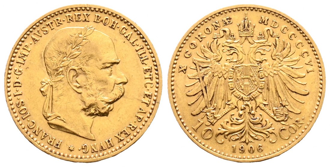 PEUS 2153 Österreich 3,05 g Feingold. Franz Joseph I. (1848 - 1916) 10 Kronen GOLD 1906 Sehr schön