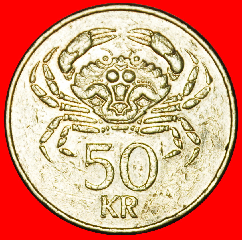  Ⰶ GREAT BRITAIN CRAB (1987-2005): ICELAND ★ 50 CROWNS 2001!★LOW START ★ NO RESERVE!   