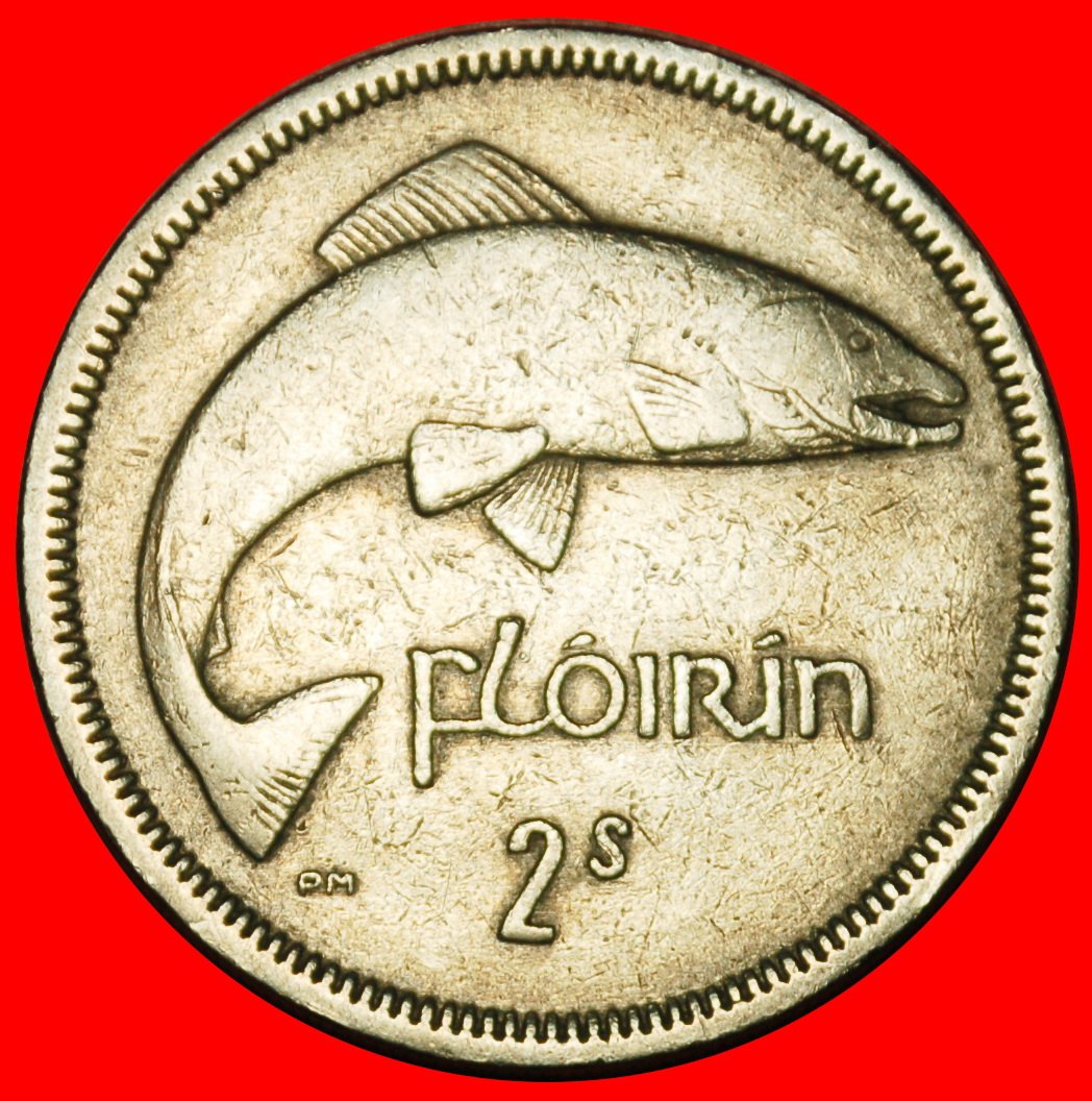  Ⰶ GROSSBRITANNIEN (1939-1968): IRLAND ★ 2 SHILLING-FLORIN 1965 LACHS! ★OHNE VORBEHALT!   