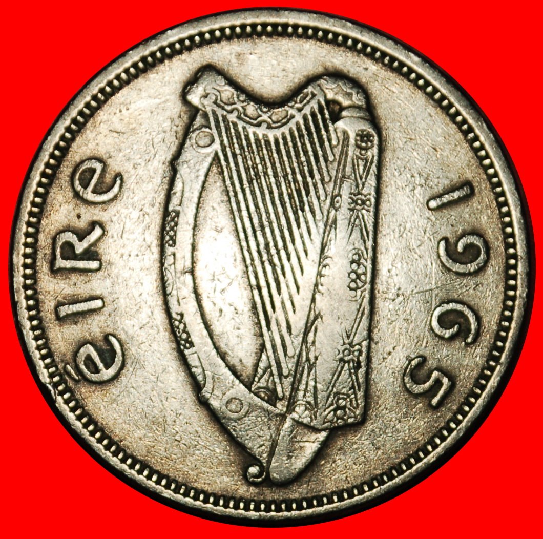  Ⰶ GROSSBRITANNIEN (1939-1968): IRLAND ★ 2 SHILLING-FLORIN 1965 LACHS! ★OHNE VORBEHALT!   