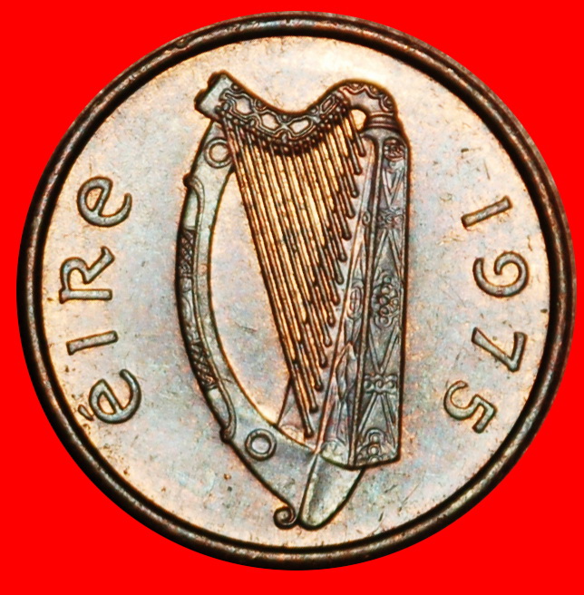  Ⰶ GROSSBRITANNIEN BOOK OF KELLS (1971-1986): IRLAND ★ 1/2 PENNY 1975! ★OHNE VORBEHALT!   