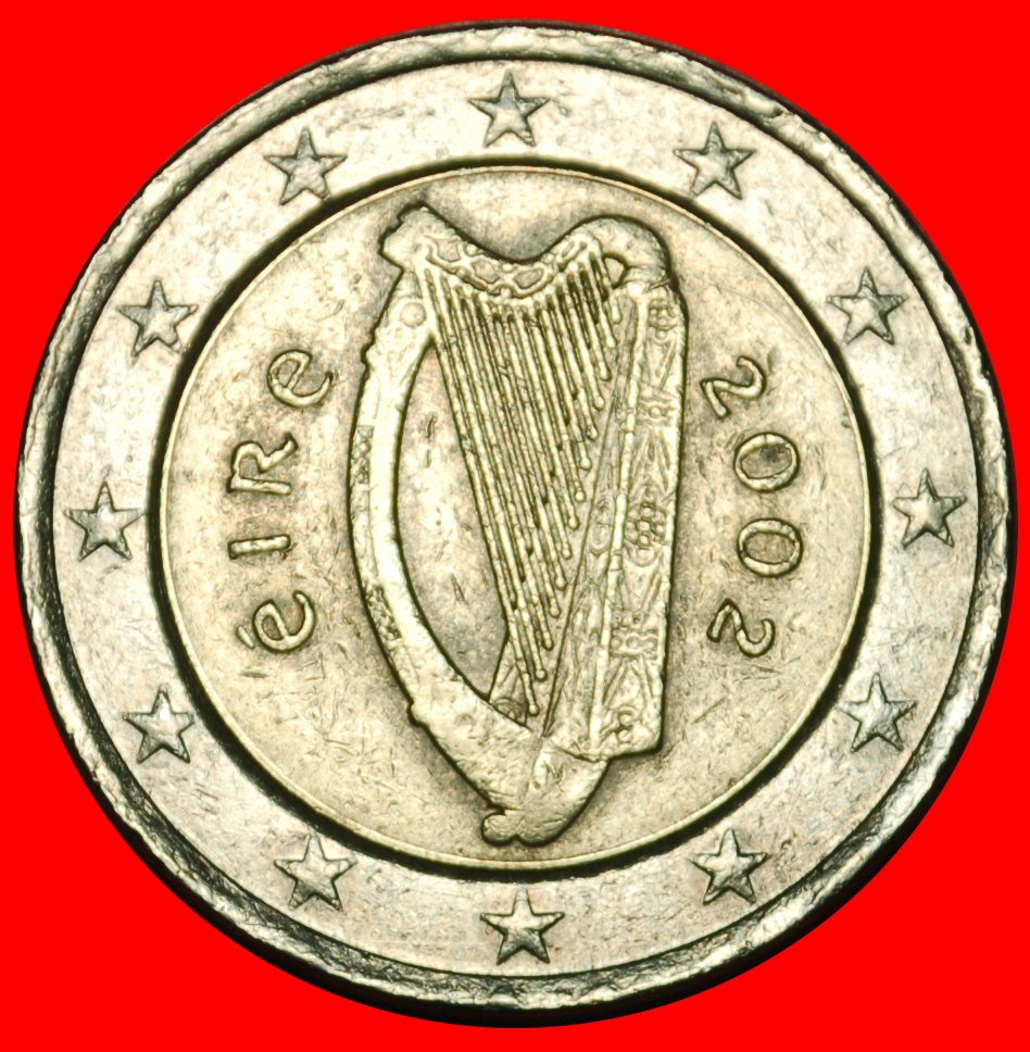  Ⰶ PHALLIC TYPE 2002-2006: IRELAND ★ 2 EURO 2002 RIM r1!  ★LOW START ★ NO RESERVE!   