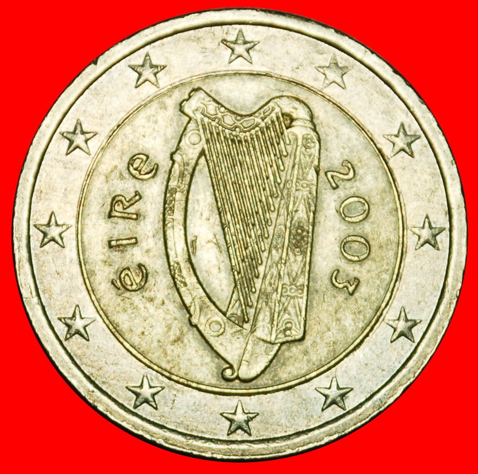  Ⰶ PHALLIC TYPE 2002-2006: IRELAND ★ 2 EURO 2003 RIM r1 UNCOMMON!  ★LOW START ★ NO RESERVE!   