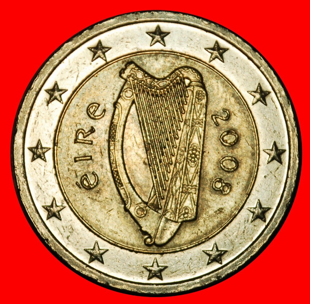  Ⰶ NON-PHALLIC TYPE 2007-2024: IRELAND ★ 2 EURO 2008 RIM r3! ★LOW START ★ NO RESERVE!   