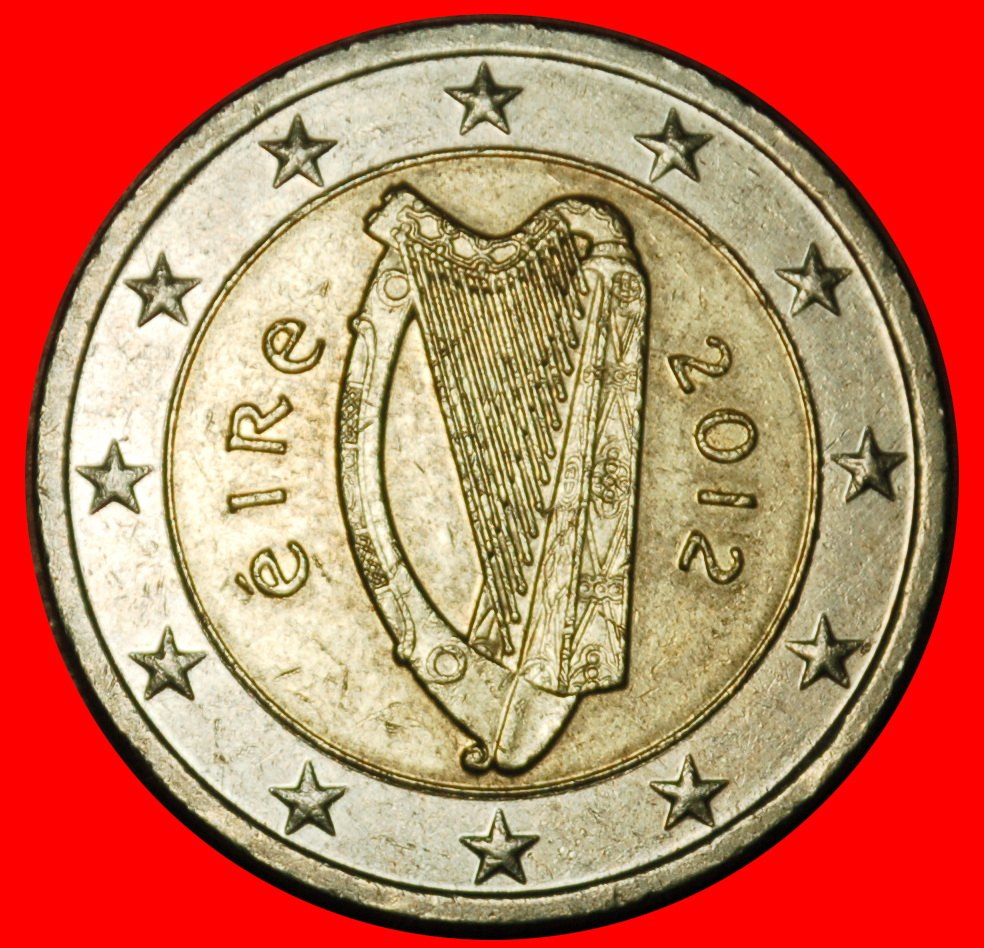  Ⰶ NON-PHALLIC TYPE 2007-2024: IRELAND ★ 2 EURO 2012 RIM r1! ★LOW START ★ NO RESERVE!   