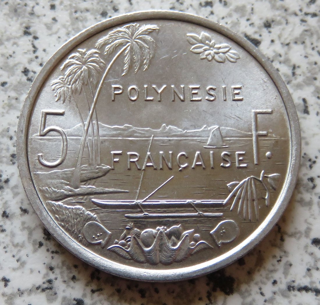  Französisch Polynesien 5 Francs 1965   