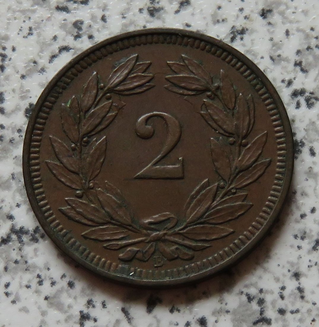  Schweiz 2 Rappen 1898   