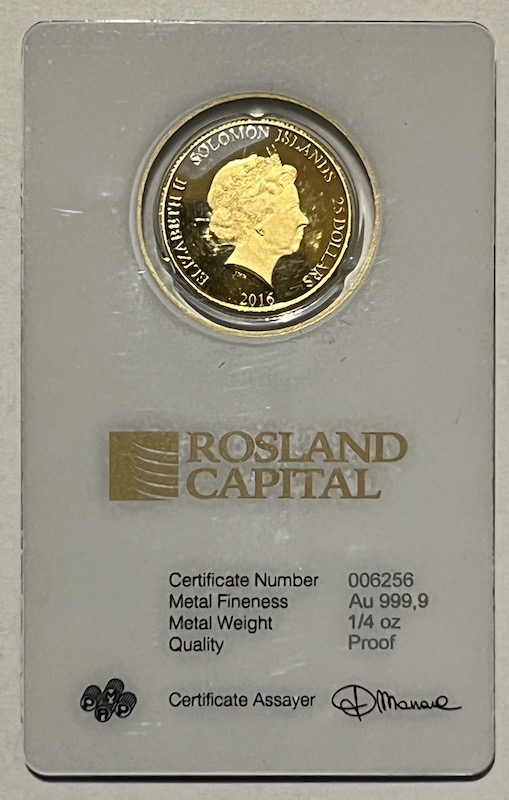  1/4 Oz Gold 2016 Lady Liberty 7,78 g Feingold   