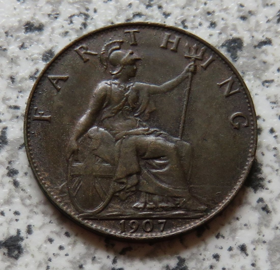  Großbritannien Farthing 1907   