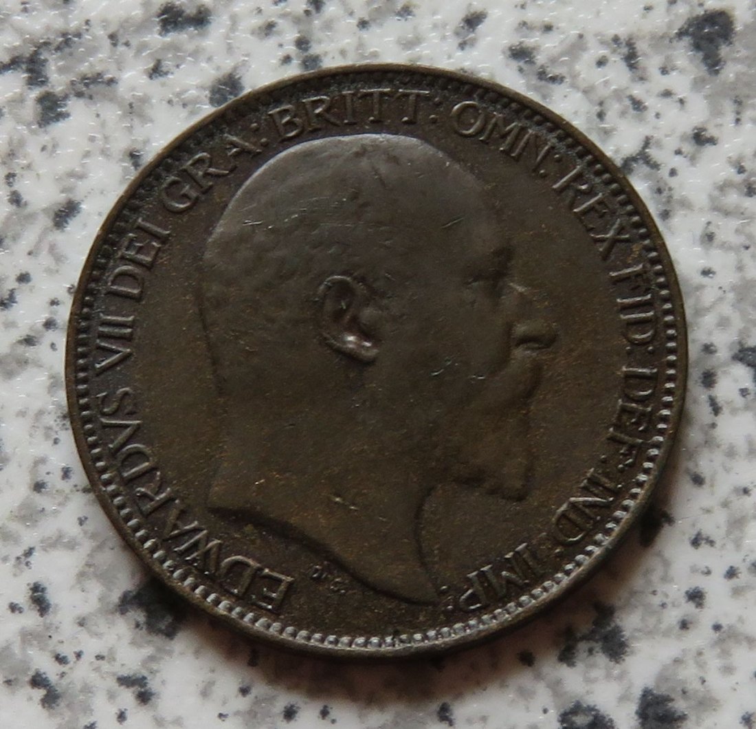  Großbritannien Farthing 1907   