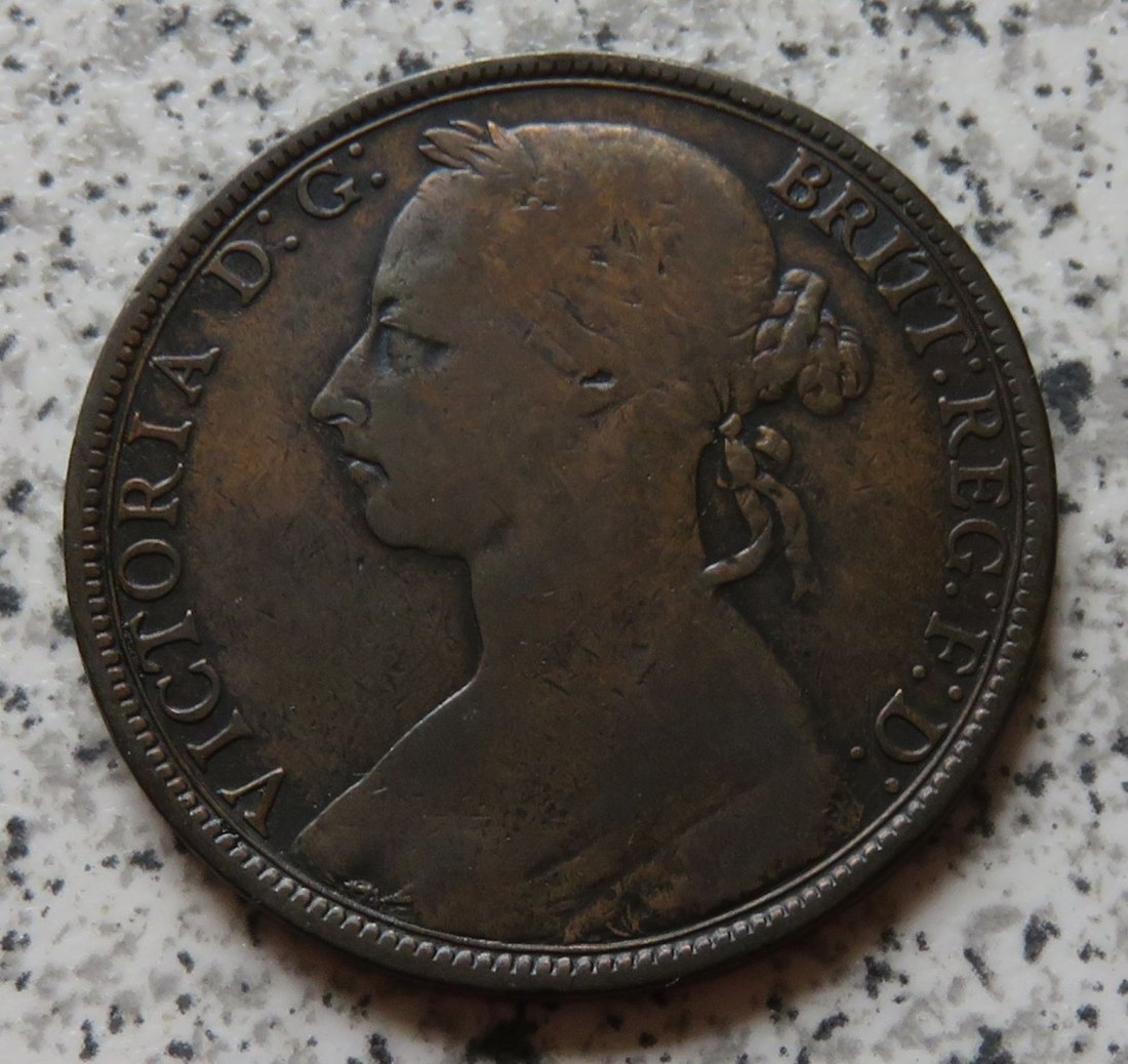  Großbritannien One Penny 1890   