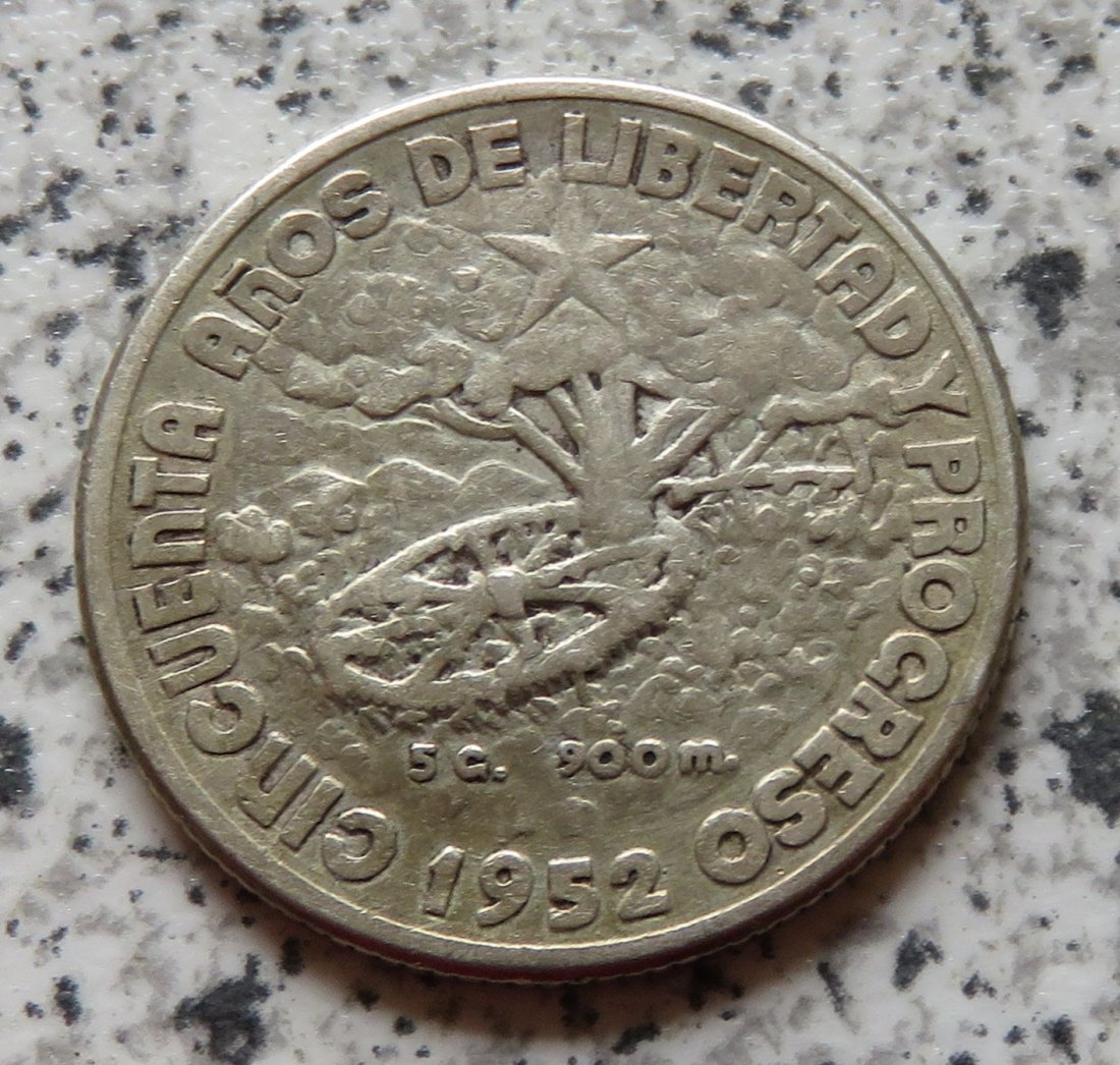  Cuba 20 Centavos 1952   