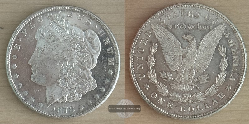  USA  1 Dollar  1878  S   Morgan Dollar   FM-Frankfurt Feinsilber: 24,06g   