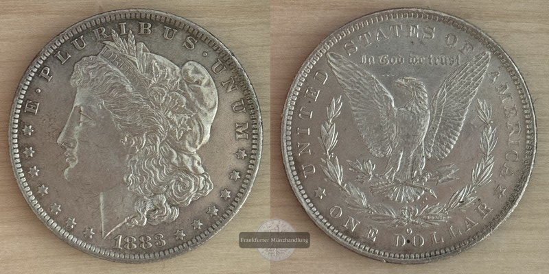  USA  1 Dollar  1883 O  Morgan Dollar FM-Frankfurt Feinsilber: 24,06g   