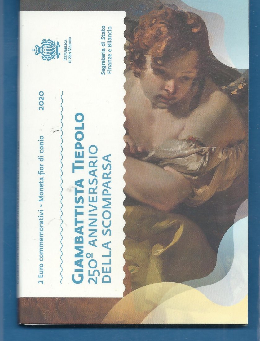  San Marino 2 Euro Gedenkmünze Tiepolo  2020 Frank Maurer Koblenz AF769   