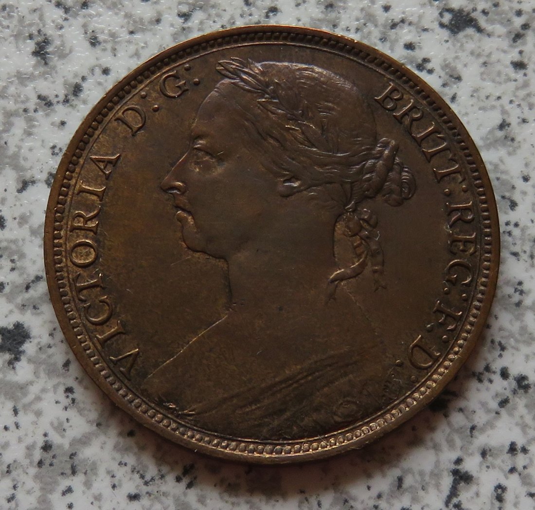  Großbritannien One Penny 1890   