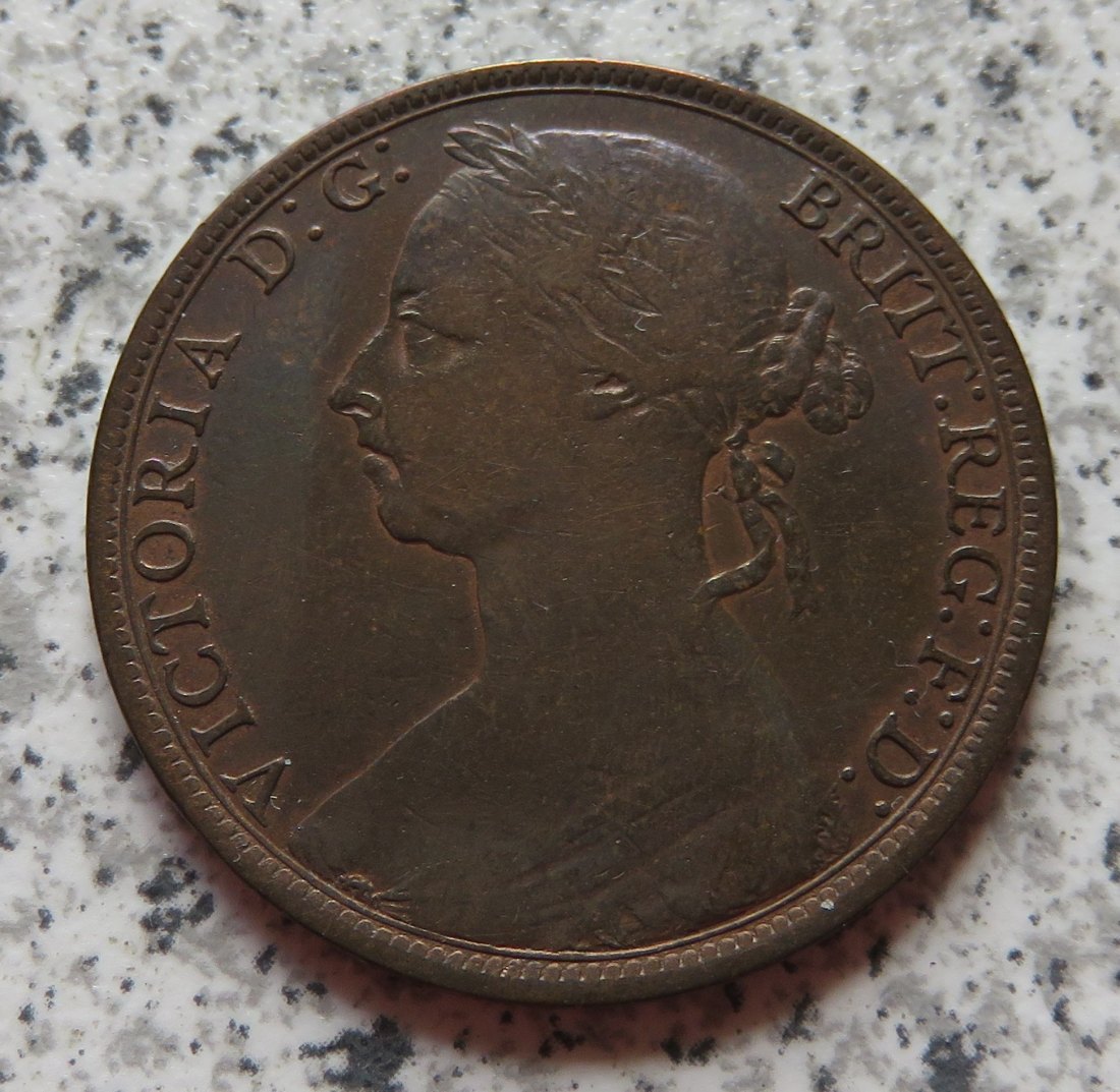  Großbritannien One Penny 1891   