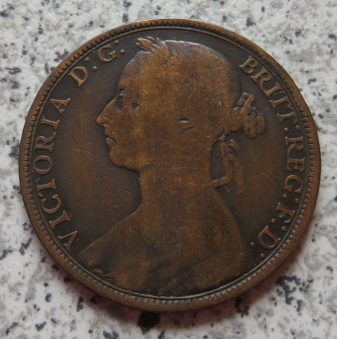  Großbritannien One Penny 1891   