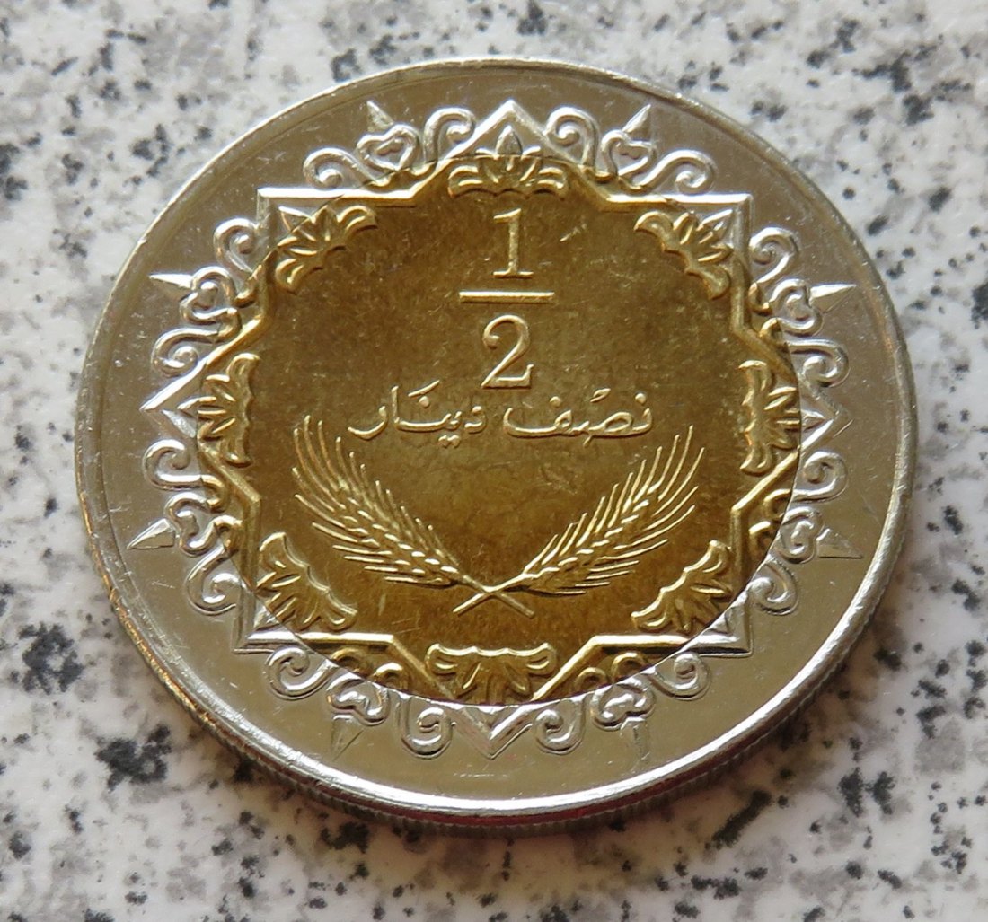  Libyen 1/2 Dinar 2004 (AH1372)   