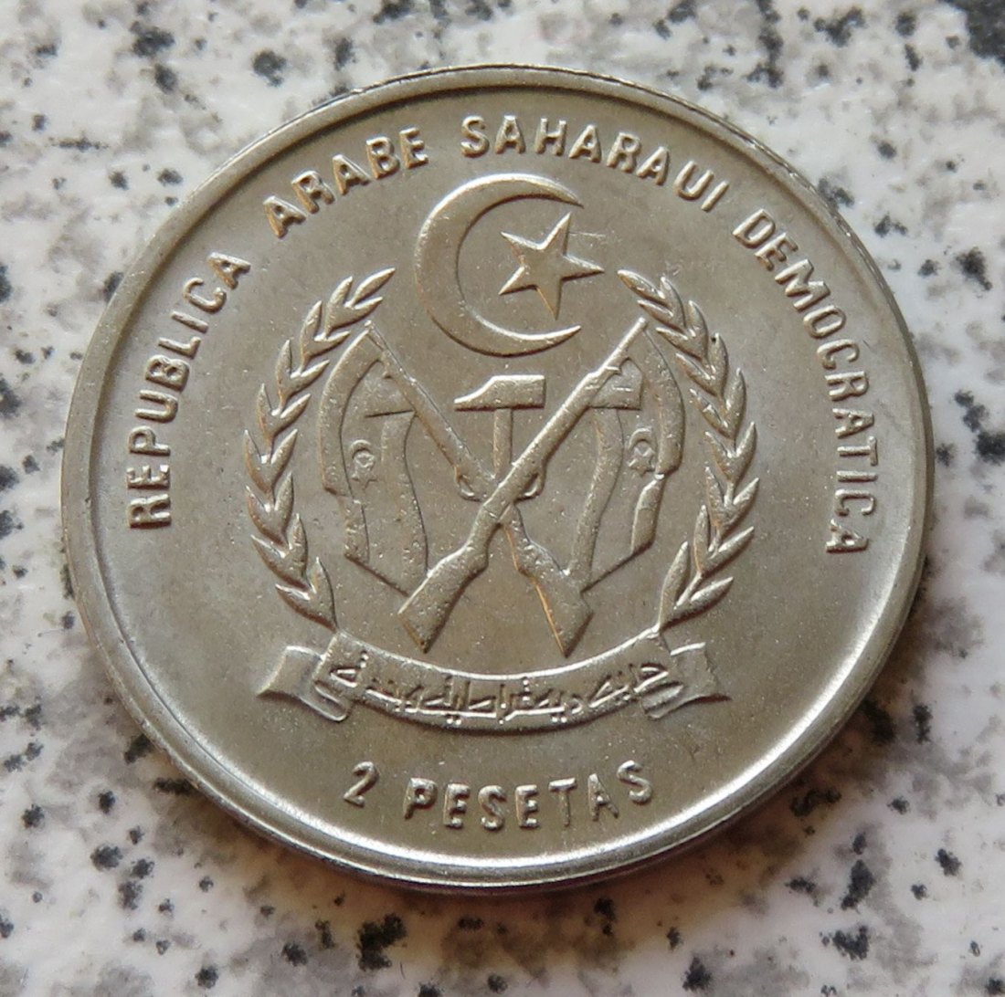  Westsahara 2 Pesetas 1992   