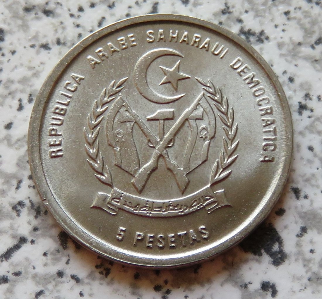  Westsahara 5 Pesetas 1992   