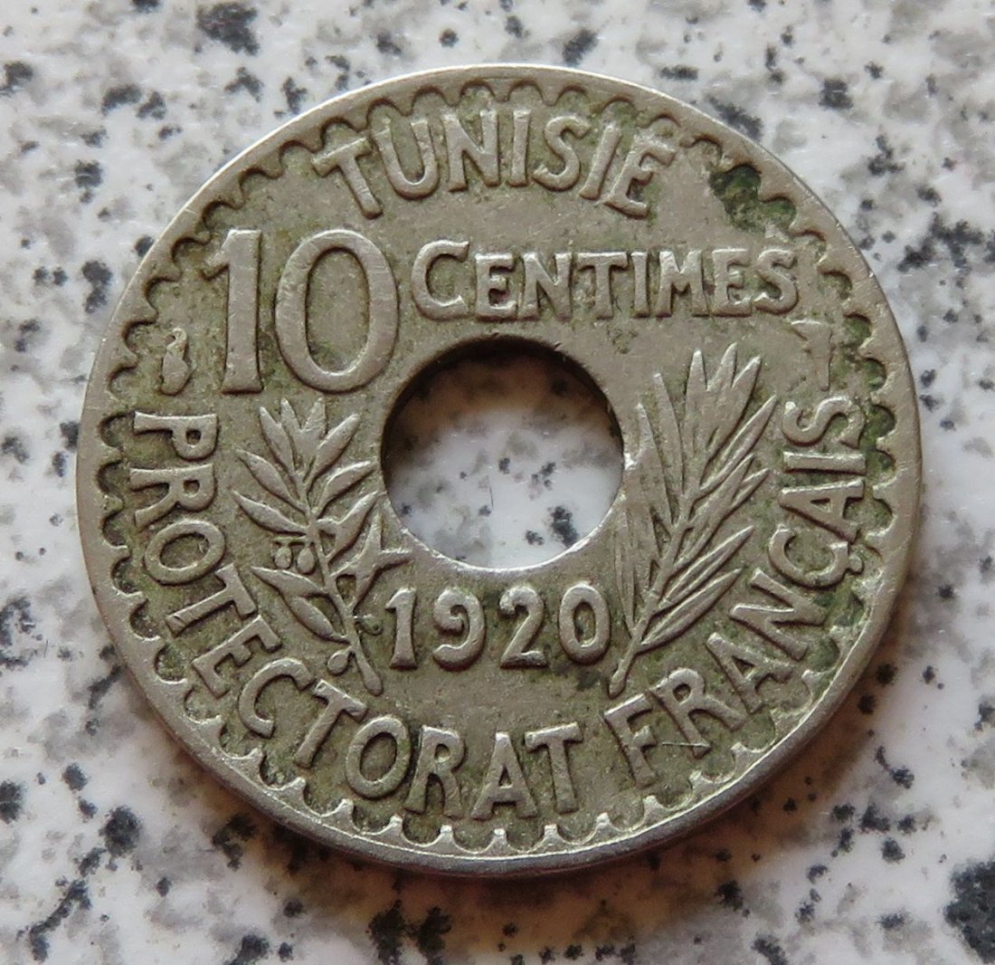  Tunesien 10 Centimes 1920   