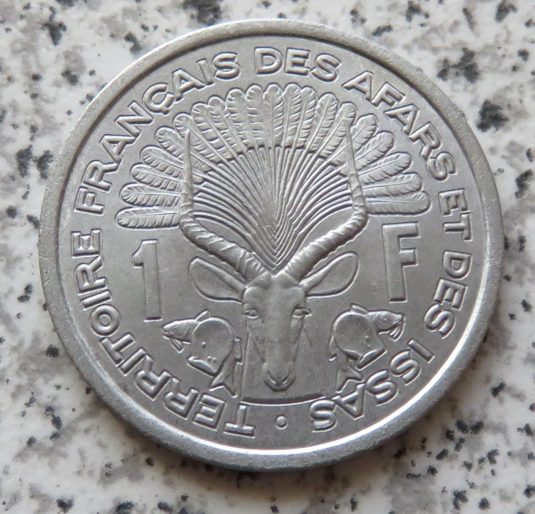  Französisch Afars & Issas 1 Franc 1975 (heute Djibouti oder Dschibuti)   