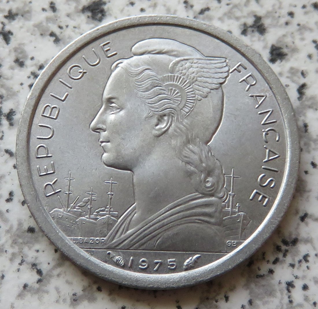  Französisch Afars & Issas 1 Franc 1975 (heute Djibouti oder Dschibuti)   