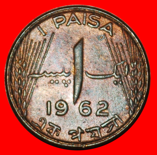  Ⰶ STAR & CRESCENT ERROR (1961-1963): PAKISTAN ★ 1 PICE 1962! UNC!★LOW START ★ NO RESERVE!   