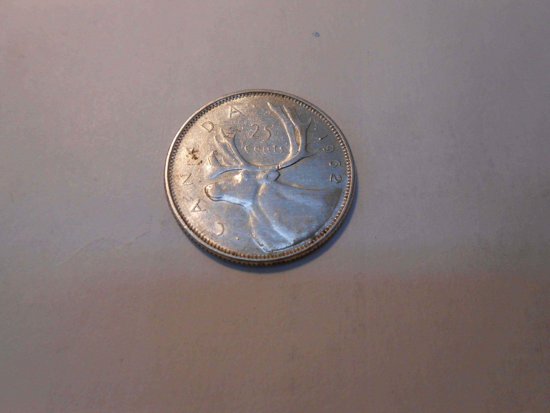  Kanada Silber 25 Cent 1962 (800 Silber)   