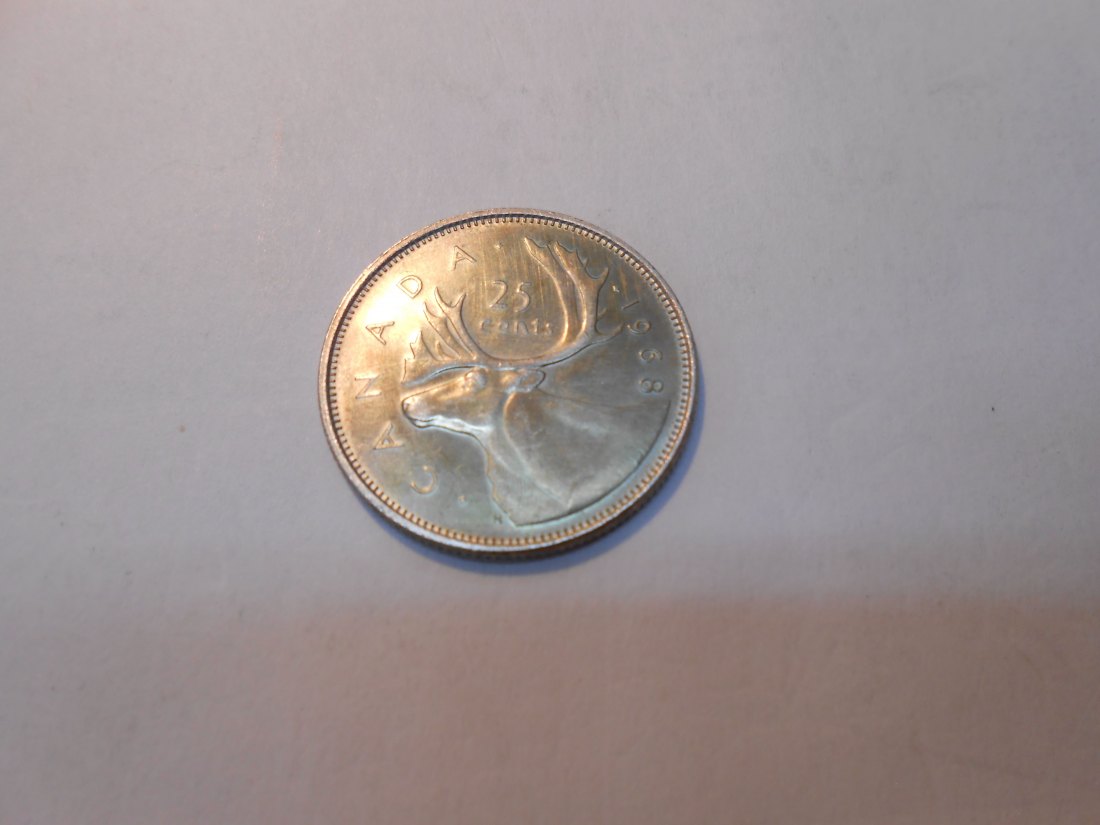  Kanada Silber 25 Cent 1968 (500 Silber)   