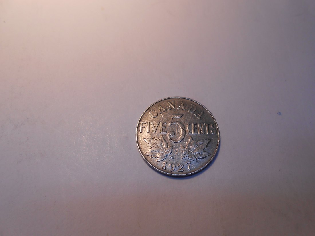  5 Cent 1927 Georg V. ( Nickel )   