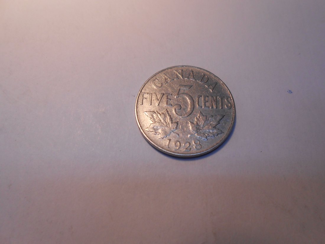  5 Cent 1928 Georg V. ( Nickel )   