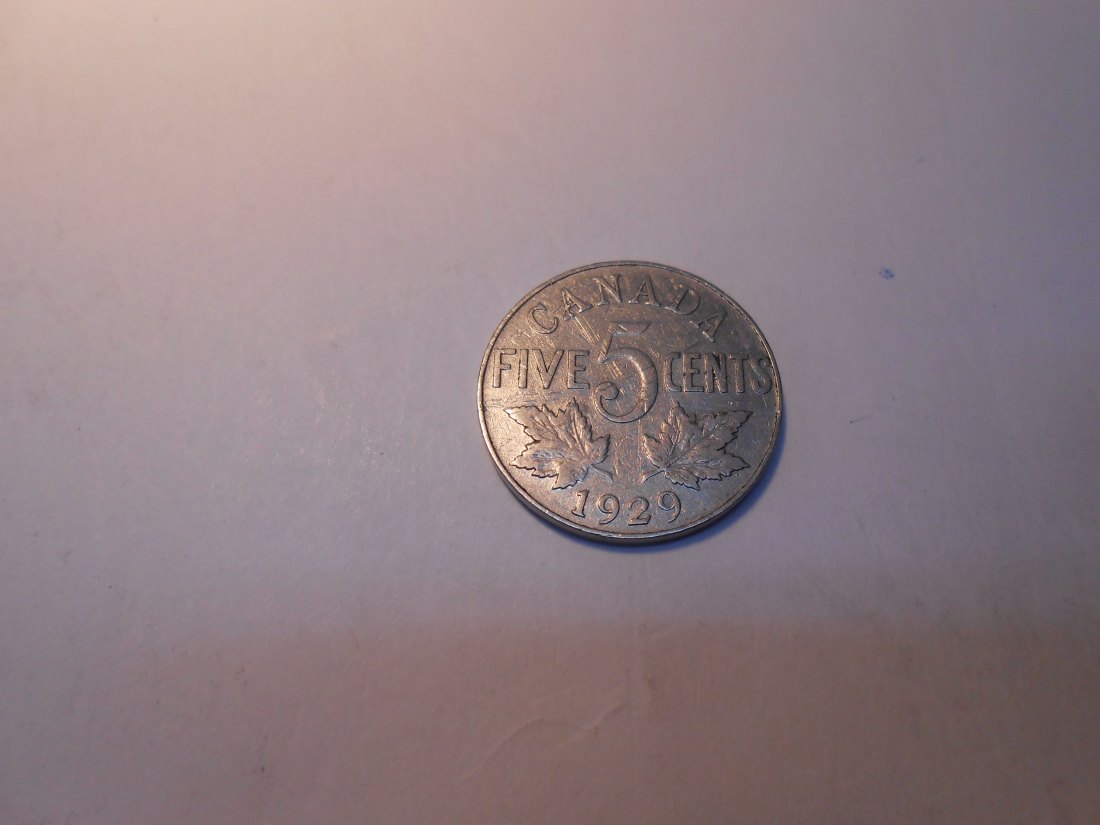  5 Cent 1929 Georg V. ( Nickel )   