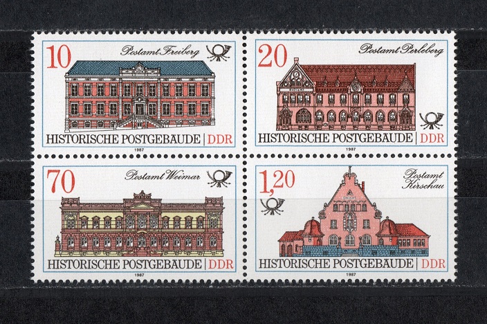  DDR 1987 Mi. 3067-3070 Viererblock **Postfrisch   