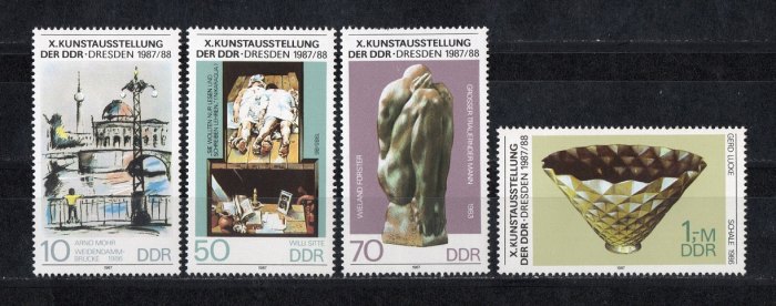  DDR 1987 Mi. 3124-3127 Kompl.-Satz **Postfrisch   