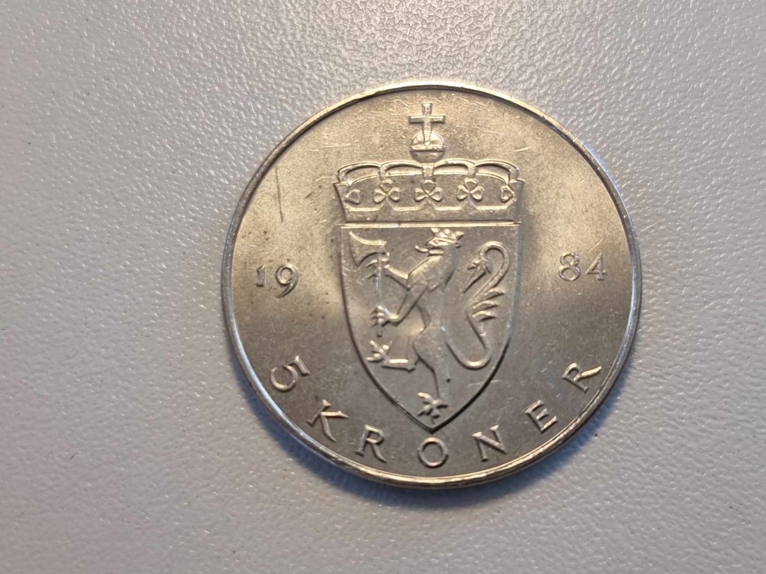  Norwegen 5 Kronen 1963 VZ   