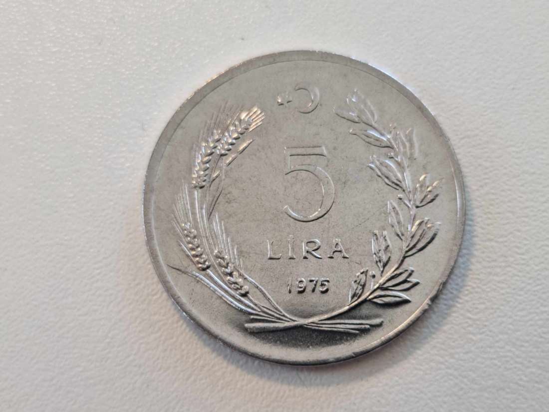  Türkei 5 Lire 1975 STG   