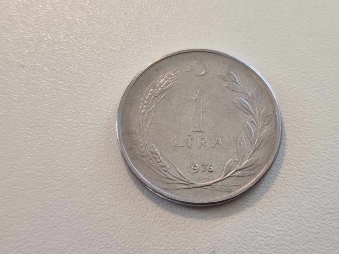  Türkei 1 Lire 1976 Umlauf   