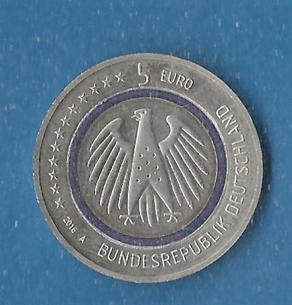  BRD 5 Euro Planet Erde 2016 A Frank Maurer Koblenz AF779   